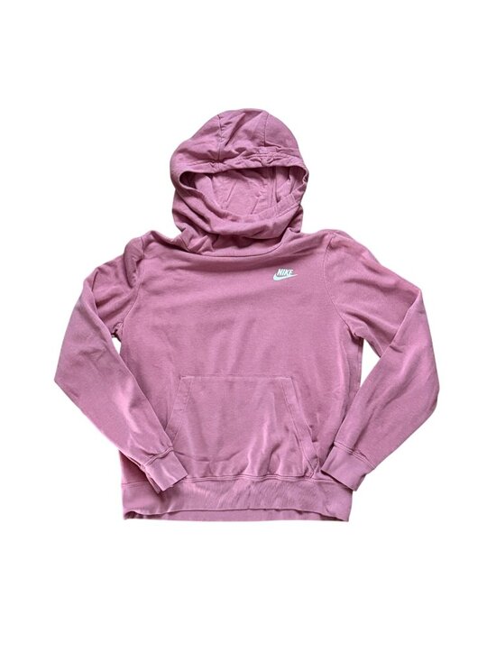 Nike Tops - Nike Womens Funnel Neck Fleece Hoodie/Sweatshirt-Pink-Small-GUC